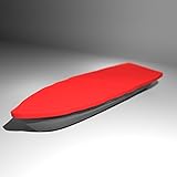 Premium Boot Persenning Bootsplane - Anka, Ruderboot, Schlauchboot, Angelboot & Co Bootsplane extrem reißfest Pioner, Terhi, GFK, Bavaria, Fishman, Verus, (B 420cm x T 170cm, Rot)
