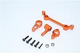 G.P.M. Team Losi Mini 8ight-T Truggy Tuning Teile Aluminium Steering Assembly with Bearings - 4 Pcs Set Orange