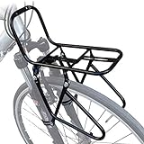 WLDOCA Fahrrad Gepäckträger vorne 15kg Kapazität Gepäckträger 2 Installationsmethoden mit Befestigungsvorrichtung für Scheibenbremse/V-Bremse Mountainbike