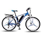 Elektrische fietsen voor volwassenen, magnesiumlegering, Ebikes, All Terrain, 26 inch, 36 V, 13 Ah, verwisselbare Lithium-ion-accu, Berg Ebike voor Heren