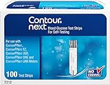 Contour-Next Bayer Blood Glucose Test Strips, 100 Count