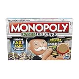 Monopoly Cash Decoder Brettspiel für Familien und Kinder ab 8 Jahren, inklusive Mr. Monopoly's Decoder zum Finden von Fälschungen, für 2-6 Spieler