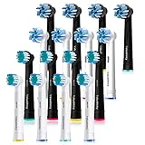 16 Stück Aufsteckbürsten Kompatibel mit Oral B Elektrische Zahnbürste, 8er Precision und 8er Cross Clean Aufsteckbürsten