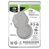 Seagate Barracuda, interne Festplatte 1 TB HDD, 2.5 Zoll, 5400 U/Min, 128 MB Cache, SATA 6 Gb/s, silber, Modellnr.: ST1000LM048
