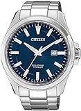 Citizen Herren Analog Eco-Drive Uhr mit Super Titanium Armband BM7470-84L