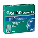 Aspirin Complex, befreit von Schnupfen und lindert schnell Erkältungsschmerzen, lösliche Darreichungsform, 10 Stück