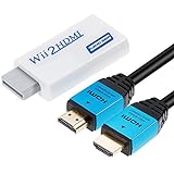 Zacro Wii Hdmi Adapter Wii Hdmi Wii zu HDMI Full HD Konverter Display Port auf Hdmi Adapter 720P 1080P HD Video Audio Ausgang mit 1 M größer Geschwindigkeit HDMI Kabel für Wii Display
