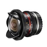 Walimex Pro 8mm 1:3,1 VCSC Fish-Eye Foto und Videoobjektiv für Sony E-Mount Objektivbajonett schwarz (manueller Fokus, für APS-C Sensor gerechnet, IF, stufenlose Blendeneinstellung, Zahnkranz)