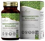 Ezyleaf Saccharomyces Boulardii | 5 Mrd. CFU | 90 Vegane Kapseln | Probiotisches Ergänzung | Vegan, Ohne GVO, Gluten & Milch | Hergestellt ISO-zertifizierten Betrieben in GB