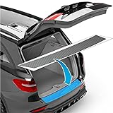 Auto Ladekantenschutz Folie für Octavia Combi RS 3 (III) 5E I 2012-2020 - Stoßstangenschutz, Kratzschutz, Lackschutzfolie - Carbon Optik Selbstklebend