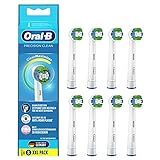 Oral-B Precision Clean Aufsteckbürsten für elektrische Zahnbürste, 8 Stück, mit CleanMaximiser-Borsten für optimale Zahnpflege, Zahnbürstenaufsatz für Oral-B Zahnbürsten