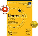 Norton 360 Deluxe 2022 | 5-Geräte | Antivirus | Unlimited Secure VPN | 1 Jahr | Passwort-Manager | PC/Mac/Android/iOS | Aktivierungscode per Email