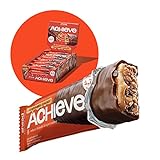 ahead ACHIEVE – Keto Riegel – Caramel Cacao – 18 x 35g – Low Carb Riegel ohne Zuckerzusatz – nur 5g Net Carbs pro Low Carb Süßigkeit – Gesunde Snacks mit zuckerfreier Schokolade