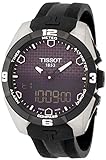Tissot Herren-Armbanduhr T-Touch Expert Analog-Digital Titan Schwarz/Silber, Quarzwerk T0914204705100, schwarz/Silber, 43 mm, Quarz-Uhrwerk