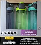 Contigo AUTOSEAL Wasserflaschen, auslaufsicher, 0,7 l, BPA-frei, Aqua, Lagoon, Vib Lime